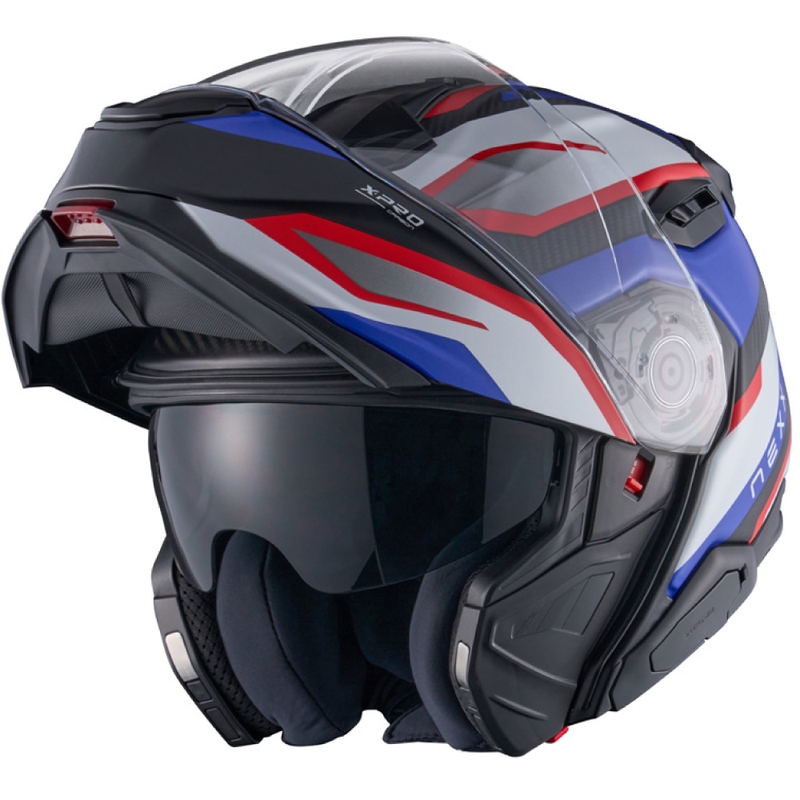 Klapphelm Motorrad Nexx X.Lifetour PRO Mile matt blau-rot