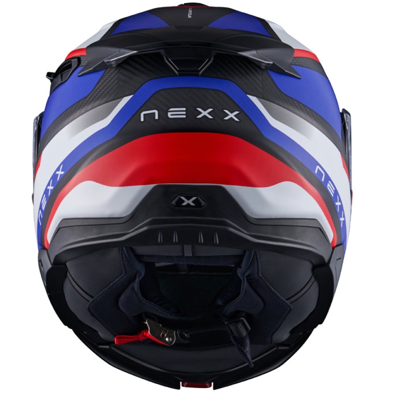 Klapphelm Motorrad Nexx X.Lifetour PRO Mile matt blau-rot