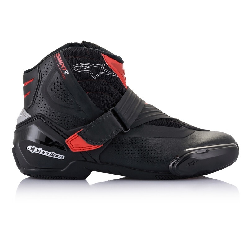 Alpinestars SMX-1 R belüftete Motorradstiefel schwarz-rot