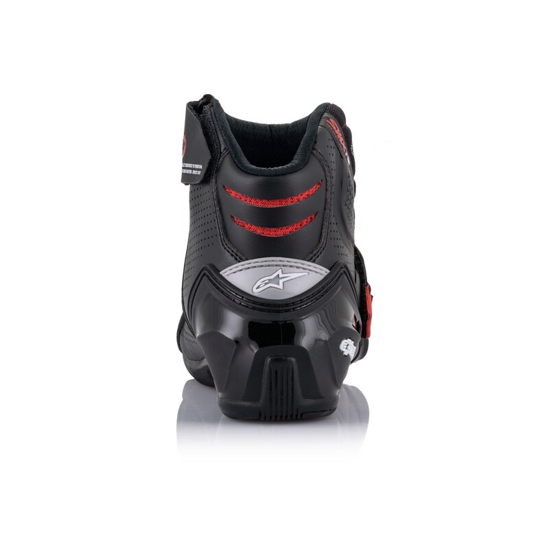 Alpinestars SMX-1 R belüftete Motorradstiefel schwarz-rot