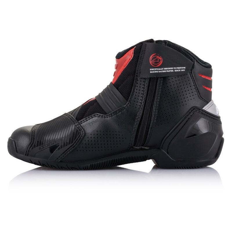 Alpinestars SMX-1 R belüftete Motorradstiefel schwarz-rot