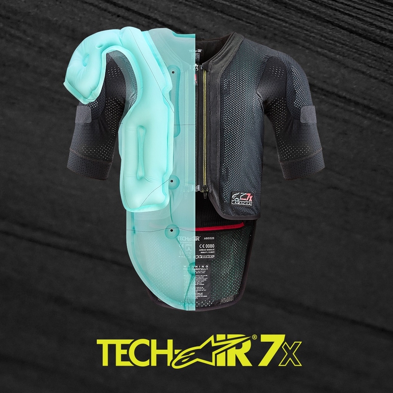 Alpinestars TECH-AIR®7X System Airbagweste schwarz-rot