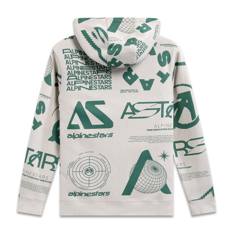 Alpinestars Determinant Hoodie weiß cremefarben