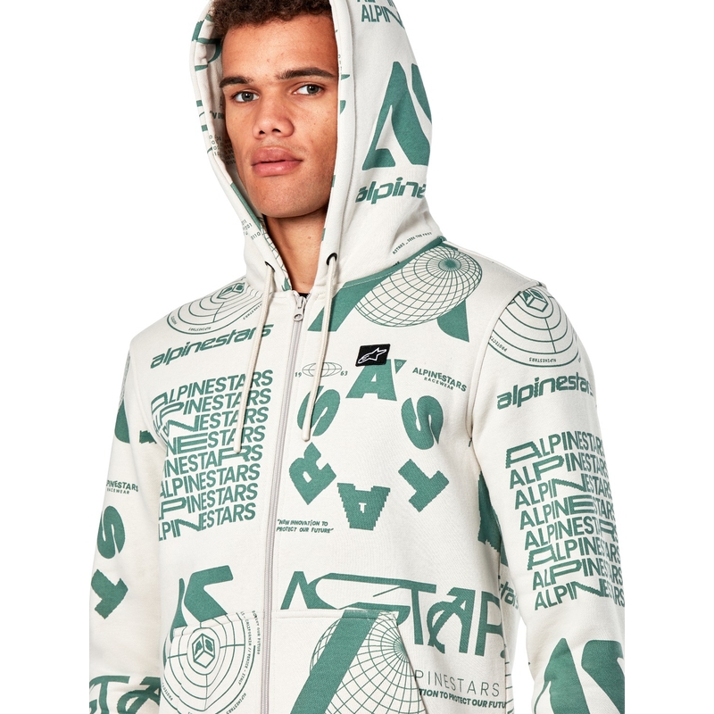 Alpinestars Determinant Hoodie weiß cremefarben