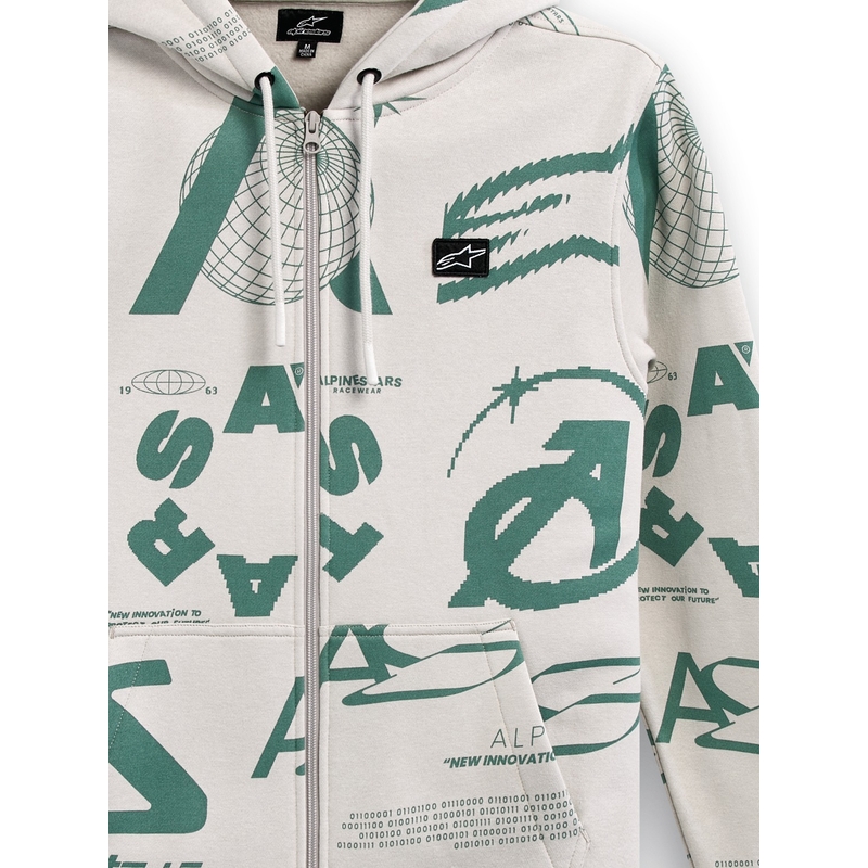 Alpinestars Determinant Hoodie weiß cremefarben