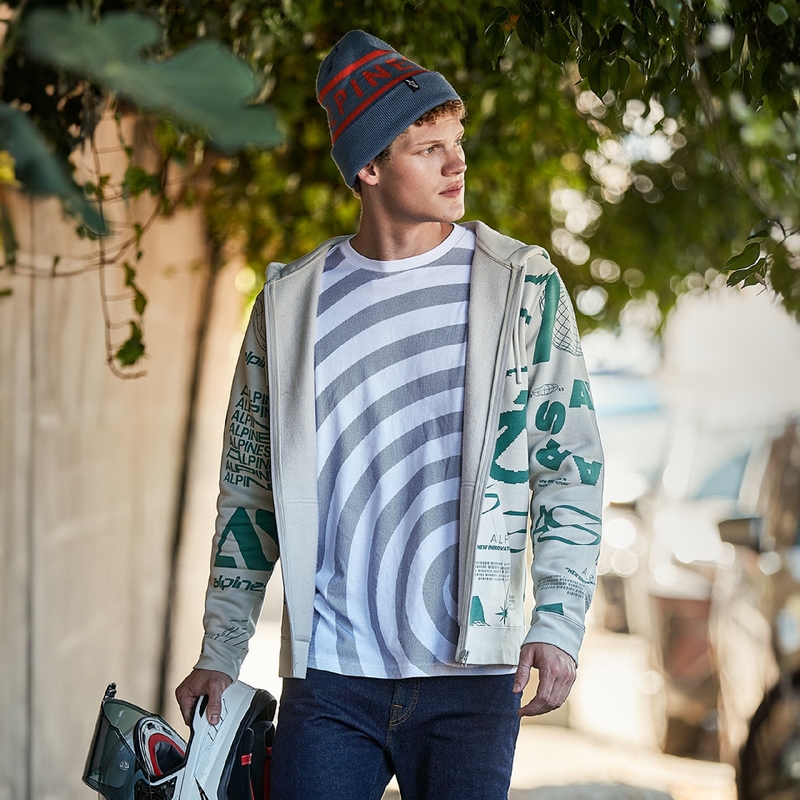 Alpinestars Determinant Hoodie weiß cremefarben
