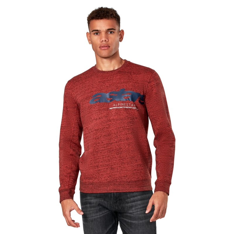 Alpinestars Episode Crew Fleece dunkelrot