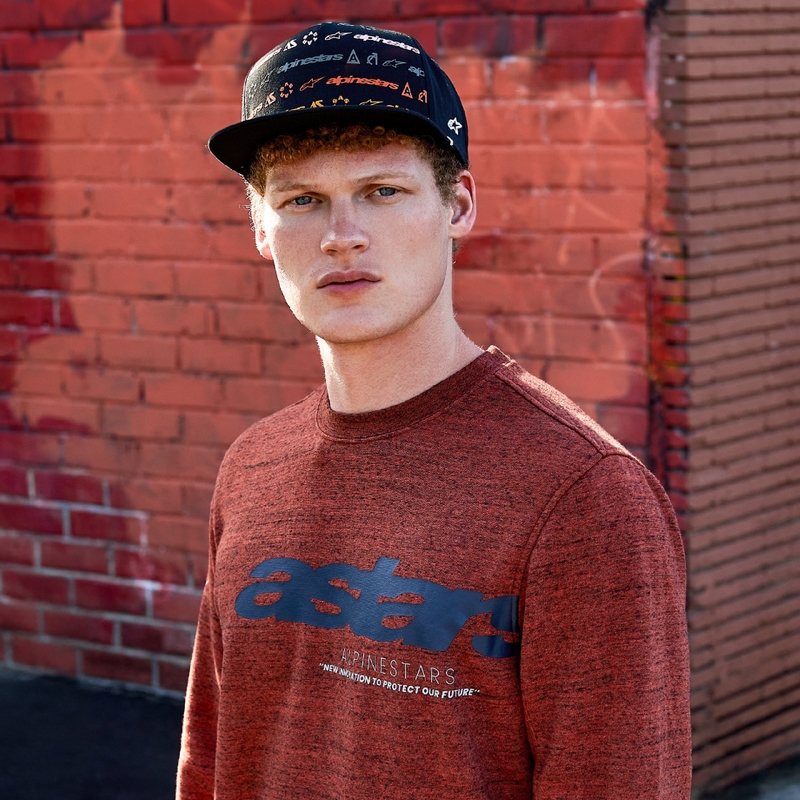 Alpinestars Episode Crew Fleece dunkelrot