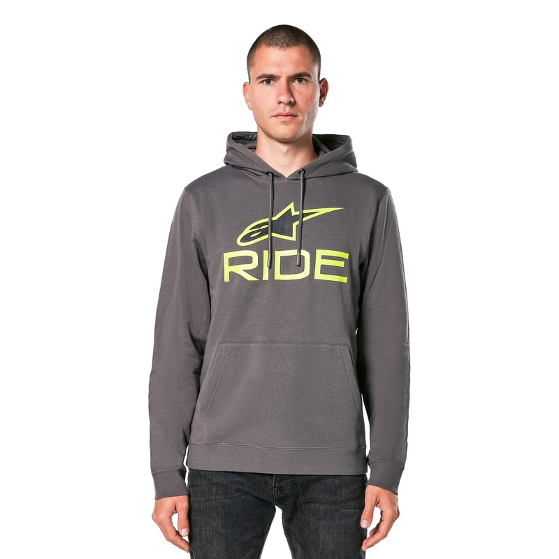 Alpinestars Ride 4.0 grau-gelb-schwarzes Sweatshirt