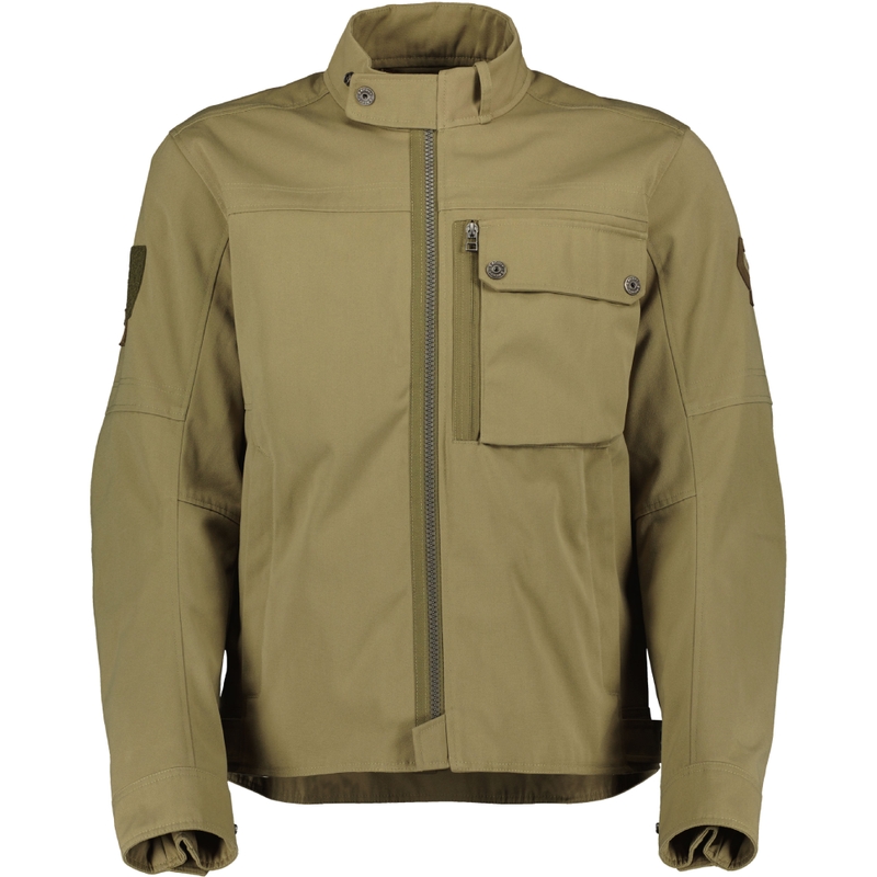 Motorradjacke SCOTT JACKET VINTAGE COVERT grün
