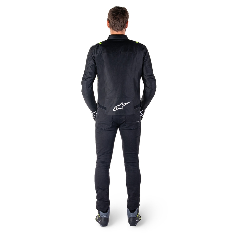 Alpinestars T-SPS 2 Wasserdichte Motorradjacke Schwarz-Weiß-Fluogelb