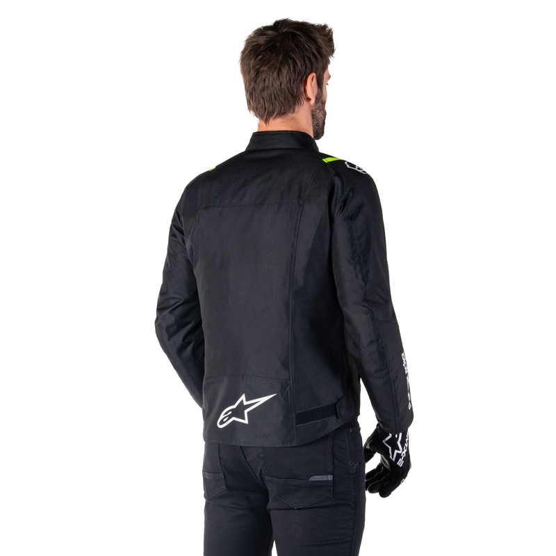 Alpinestars T-SPS 2 Wasserdichte Motorradjacke Schwarz-Weiß-Fluogelb