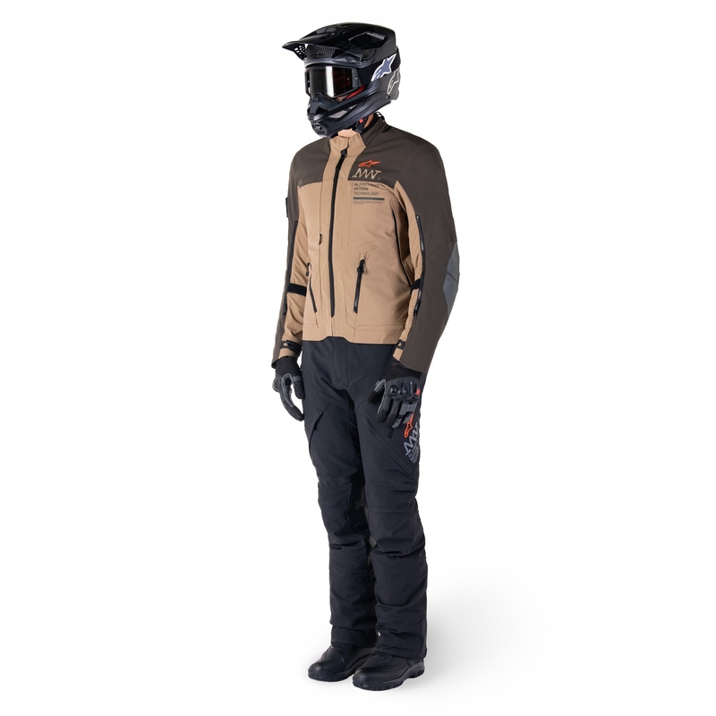 Alpinestars AMT-8 Stretch Drystar XF Motorradjacke braun-khaki