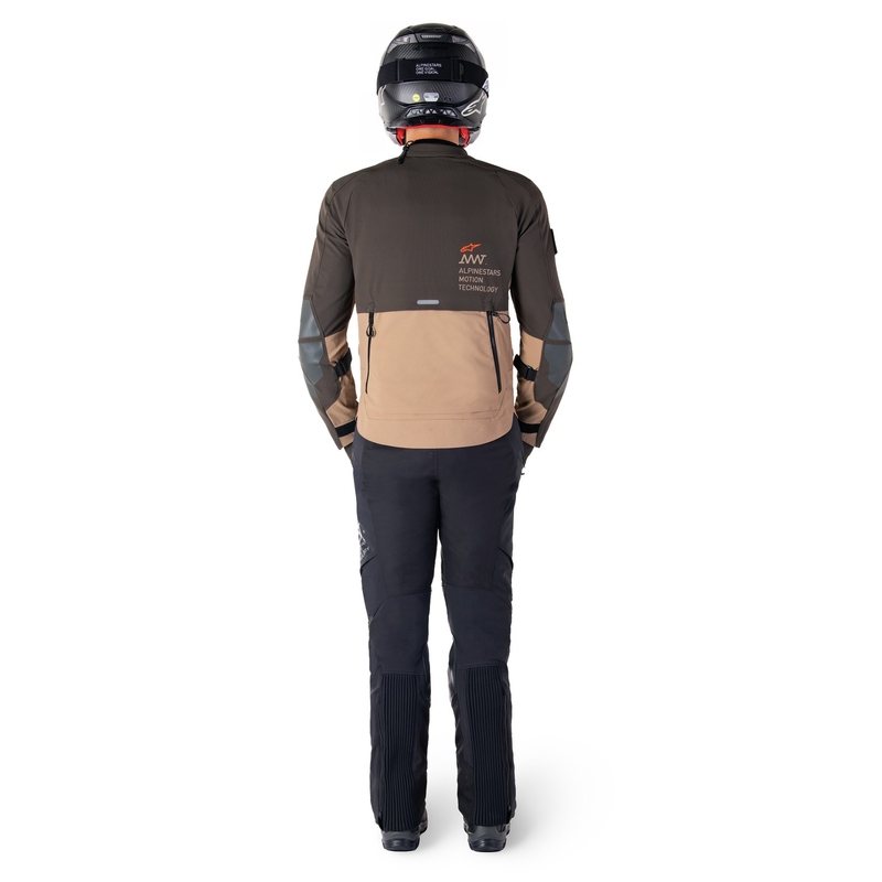 Alpinestars AMT-8 Stretch Drystar XF Motorradjacke braun-khaki