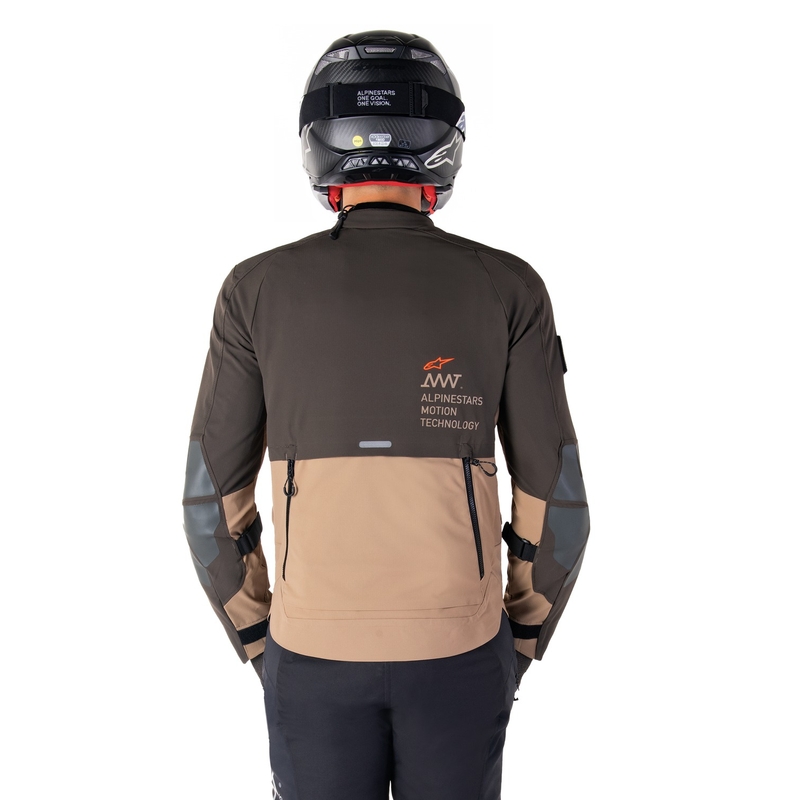 Alpinestars AMT-8 Stretch Drystar XF Motorradjacke braun-khaki