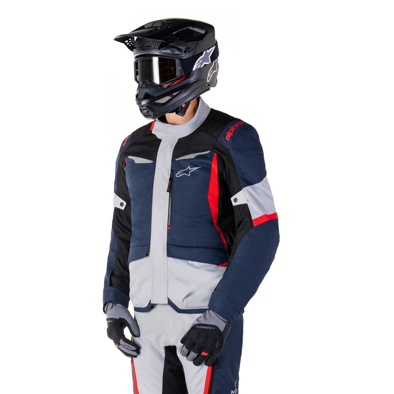 Alpinestars ST-1 Wasserdichte Motorradjacke dunkelblau-schwarz-rot