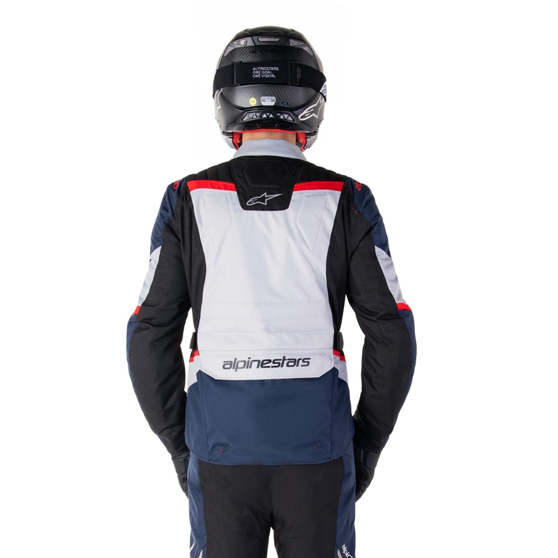 Alpinestars ST-1 Wasserdichte Motorradjacke dunkelblau-schwarz-rot