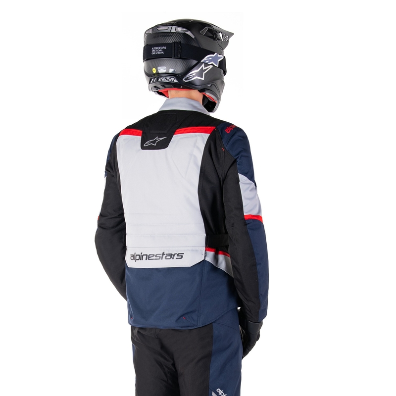 Alpinestars ST-1 Wasserdichte Motorradjacke dunkelblau-schwarz-rot