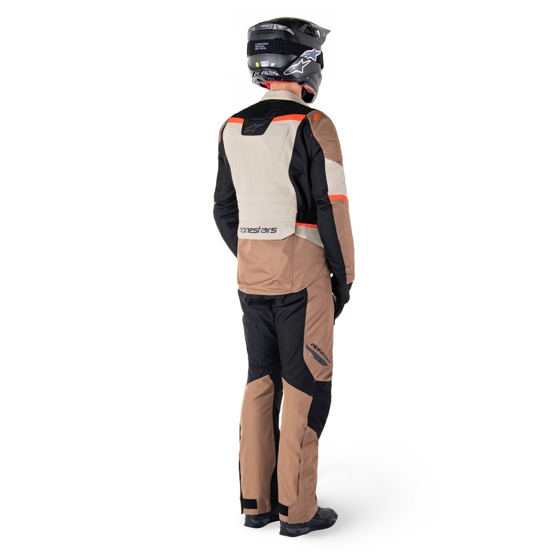 Alpinestars ST-1 Wasserdichte Motorradjacke Khaki-Sand-Schwarz-Fluorot