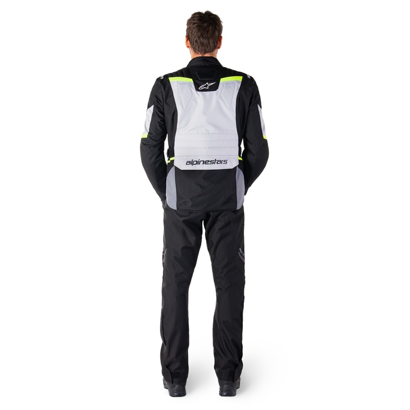 Alpinestars ST-1 Wasserdichte Motorradjacke grau-schwarz-fluogelb