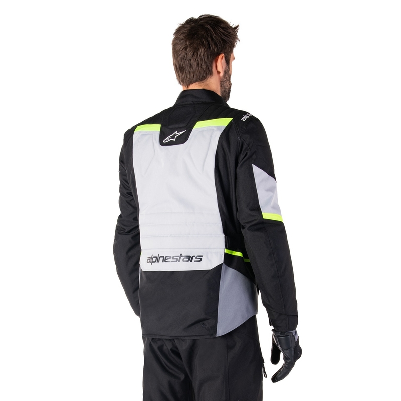Alpinestars ST-1 Wasserdichte Motorradjacke grau-schwarz-fluogelb
