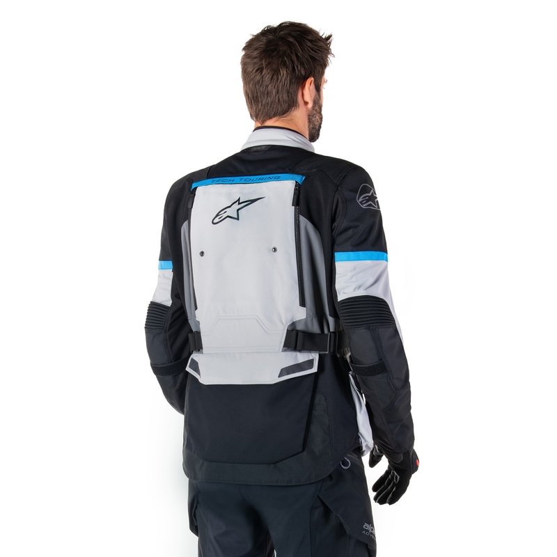 Alpinestars Bogota PRO Drystar Motorradjacke grau-schwarz-blau