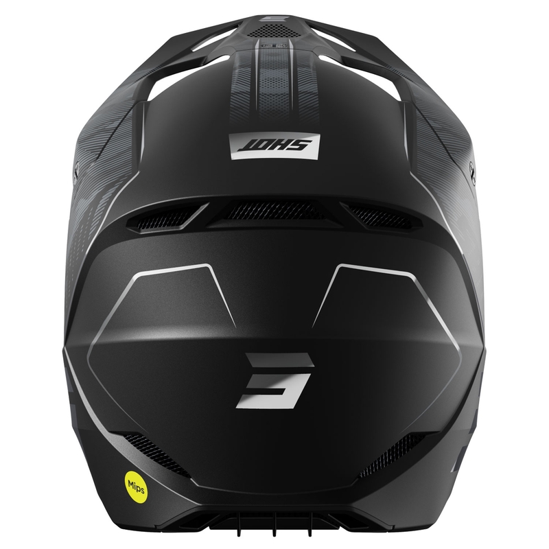 Motocross-Helm Shot Camo Tactic mattschwarz-grau
