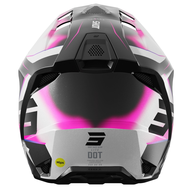 Motocross-Helm Shot Lite Astral blau-rosa