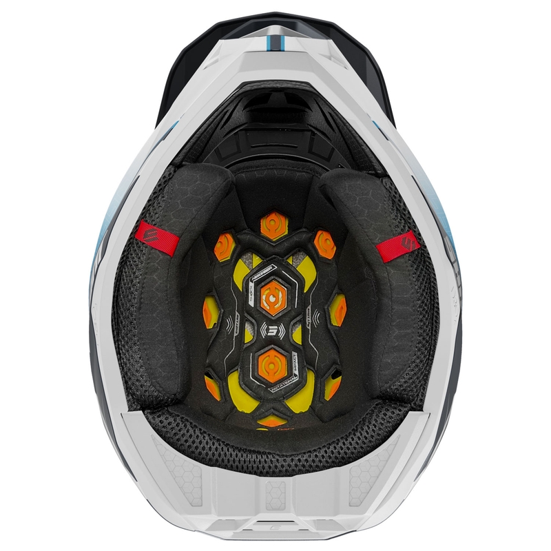 Motocross-Helm Shot Lite Challenger mattblau