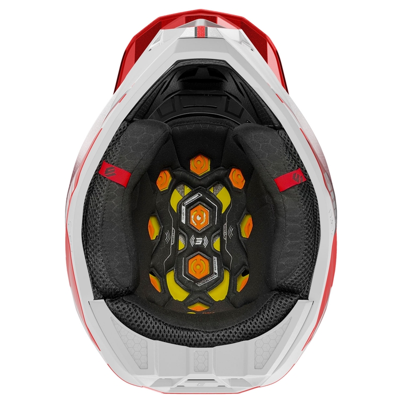 Motocross-Helm Shot Lite Challenger perlrot