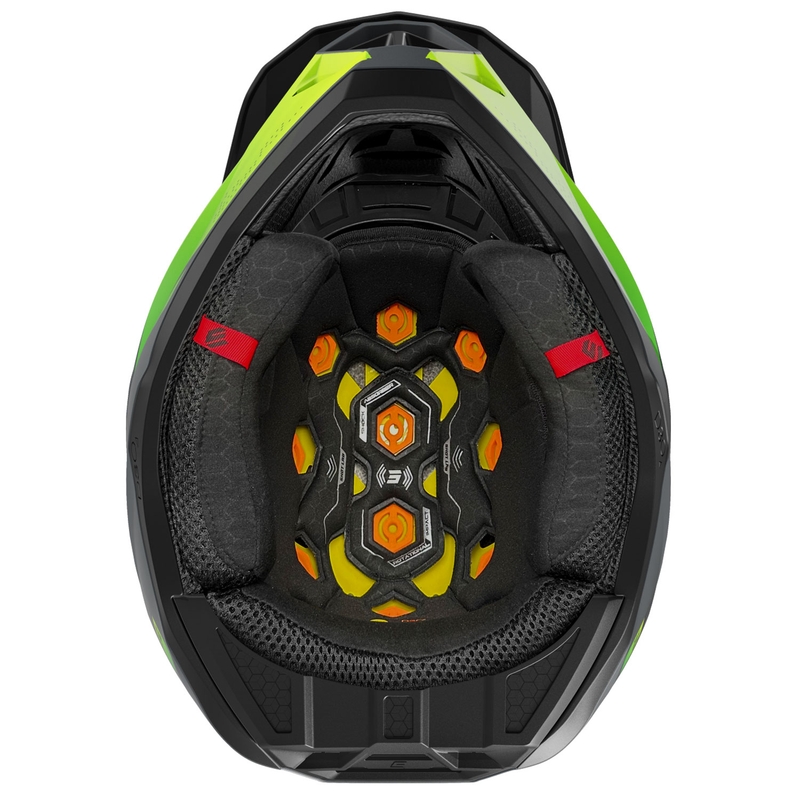 Motocross-Helm Shot Lite Ultra matt fluogelb