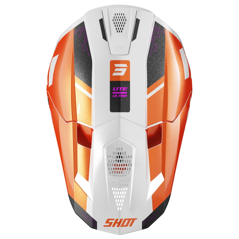 Motocross-Helm Shot Lite Ultra perlorange