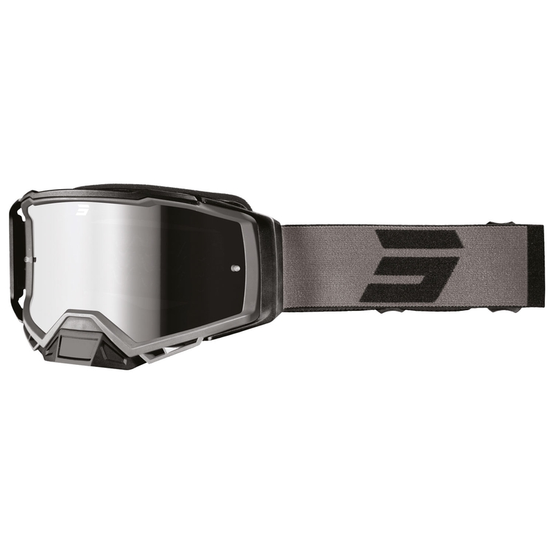 Motocross-Brille Shot Core schwarz mit Iridium-Plexiglas