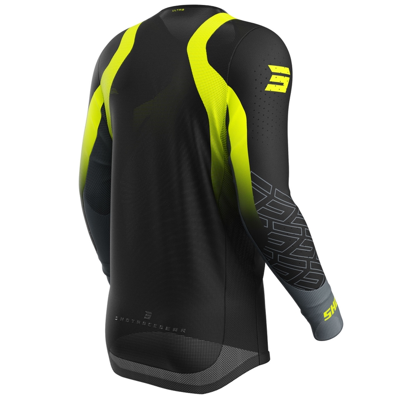 Motocross-Trikot Shot Aerolite Ultra fluo gelb