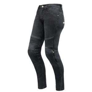 Kurze Damenjeans „Street Racer Spike II“ in Schwarz