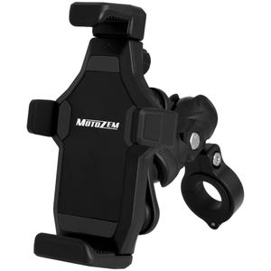 Antivibrations-Motorradhalterung mit Schloss MotoZem M25-1 schwarz
