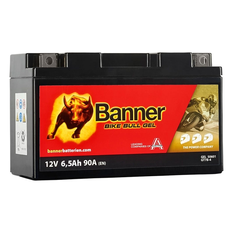 Gel-Motorradbatterie Banner Bike Bull GEL 506 01/BGT7B-4 - GT7B-4 12V, 6,5Ah, 90A Ausverkauf