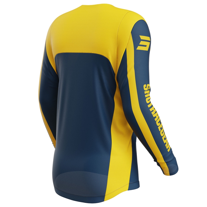 Motocross-Trikot Shot Contact Mythic blau-gelb
