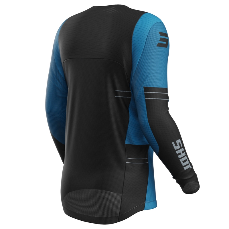 Motocross-Trikot Shot Contact Shield blau