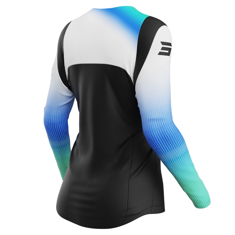 Damen-Motocross-Trikot Shot Contact Hera blau