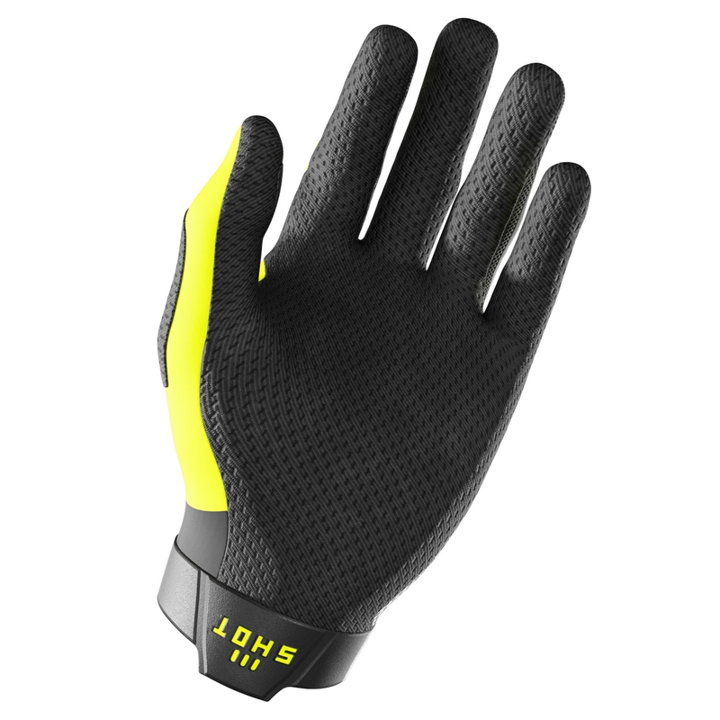 Motocross-Handschuhe Shot Lite Pro fluogelb