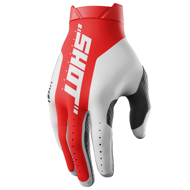 Shot Lite Pro Motocross-Handschuhe rot
