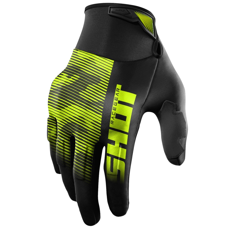 Motocross-Handschuhe Shot Drift Tactic fluo gelb