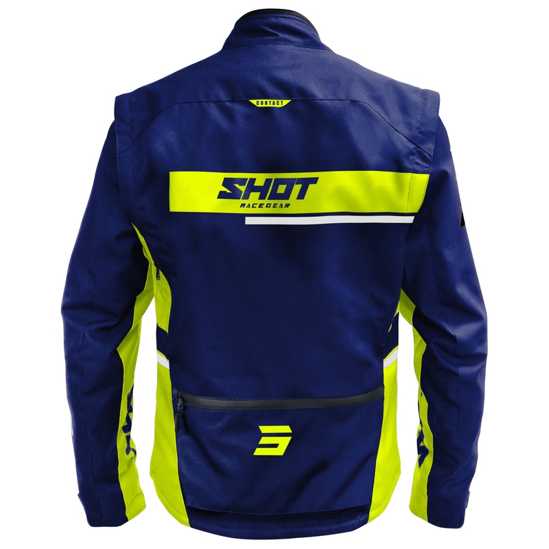 Shot Contact Assault 2.0 Motorradjacke blau-fluogelb