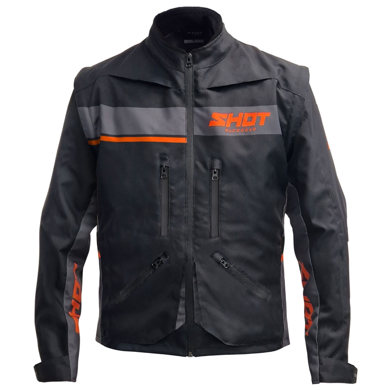 Shot Contact Assault 2.0 Motorradjacke schwarz-orange