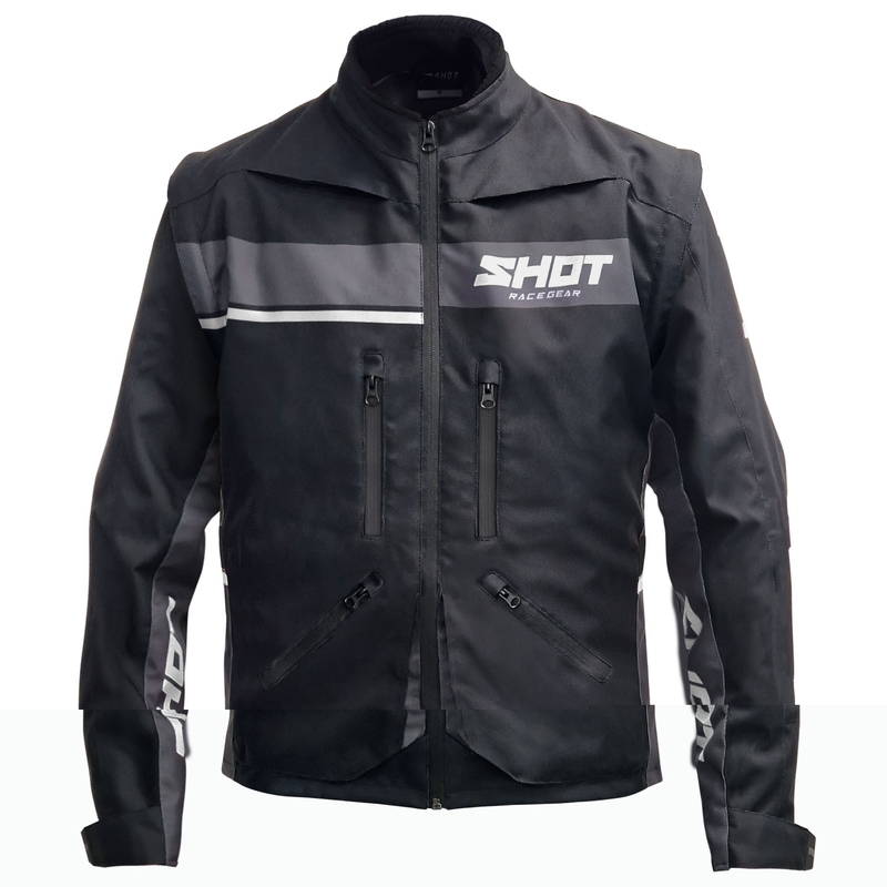 Shot Contact Assault 2.0 Motorradjacke schwarz-weiß