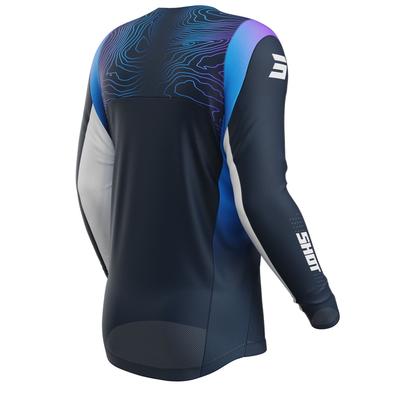 Kinder-Motocross-Trikot Shot Contact Apex blau