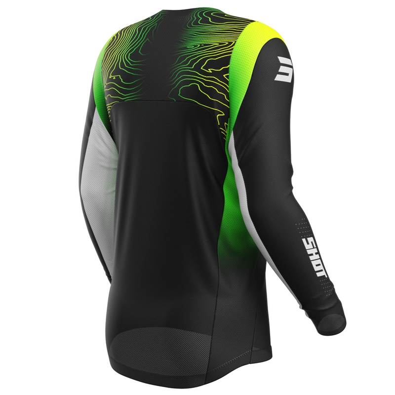 Kinder-Motocross-Trikot Shot Contact Apex fluo gelb