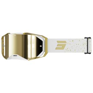 Motocross-Brille Shot Lite Mist Gold mit goldenem Iridium-Plexiglas