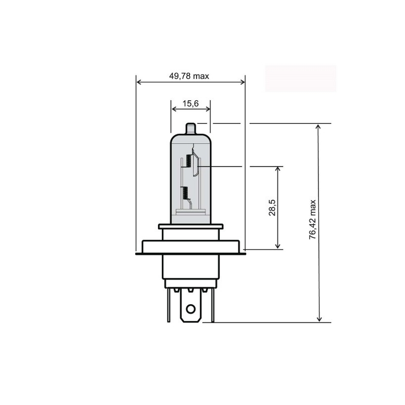 Žárovka RMS 12V 35/35W, HS1 bílá